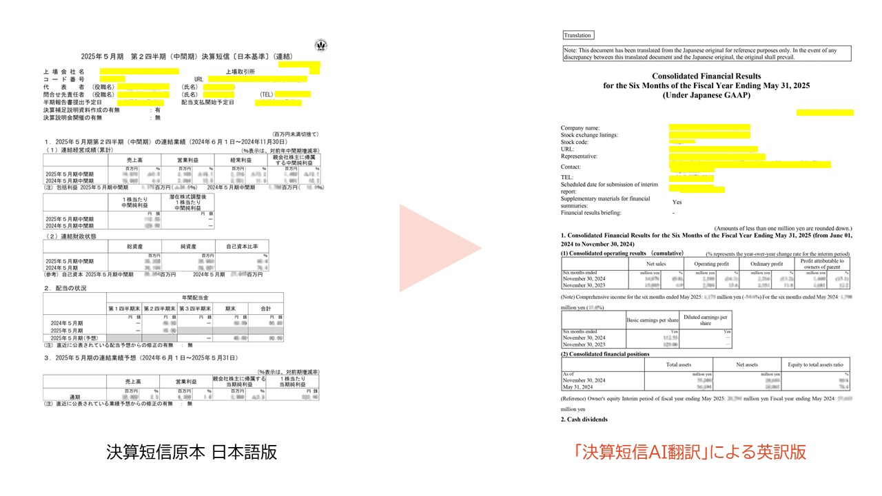 みんせつ、東証の日英同時開示の義務化に合わせて決算短信英訳が最短2
